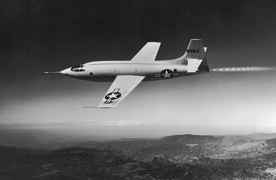 Bell X-1, first manned airplane to accomplish supersonic flight 